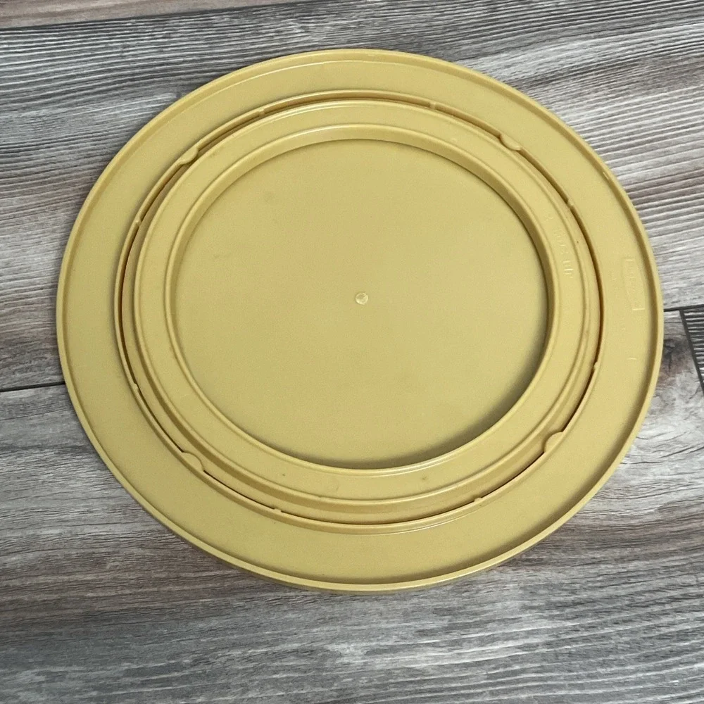 Vintage Rubbermaid Yellow Spices Lazy Susan 10